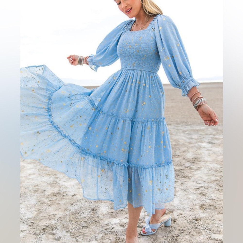 Ivy City Co Dress in Baby Blue Size Small